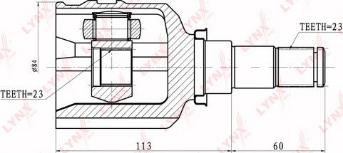 LYNXauto CI-7509 - Каре комплект, полуоска vvparts.bg