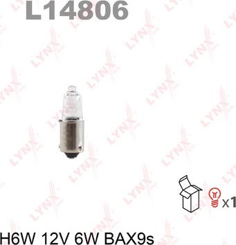 LYNXauto L14806 - Крушка с нагреваема жичка vvparts.bg