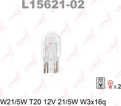 LYNXauto L15621-02 - Крушка с нагреваема жичка vvparts.bg