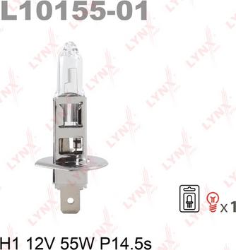 LYNXauto L10155-01 - Крушка с нагреваема жичка, фар за дълги светлини vvparts.bg