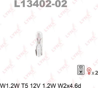 LYNXauto L13402-02 - Крушка с нагреваема жичка vvparts.bg