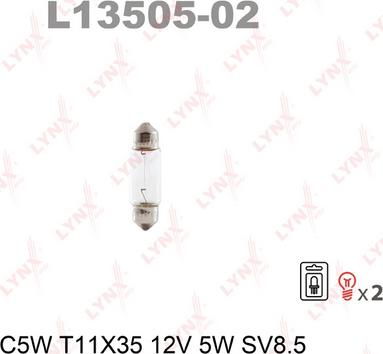 LYNXauto L13505-02 - Крушка с нагреваема жичка vvparts.bg