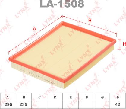 LYNXauto LA-1508 - Въздушен филтър vvparts.bg