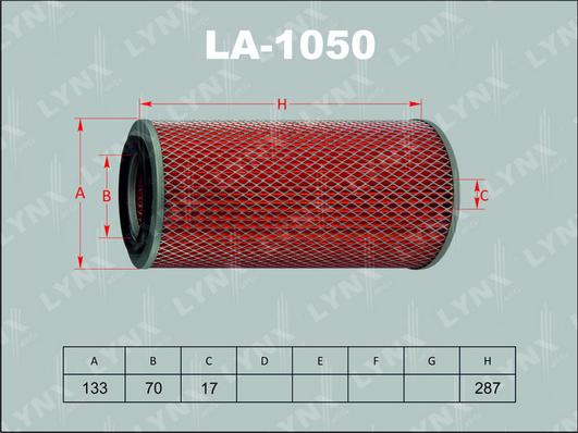 LYNXauto LA-1050 - Въздушен филтър vvparts.bg