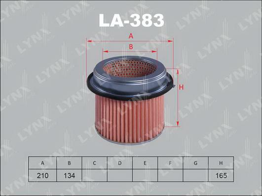 LYNXauto LA-383 - Въздушен филтър vvparts.bg