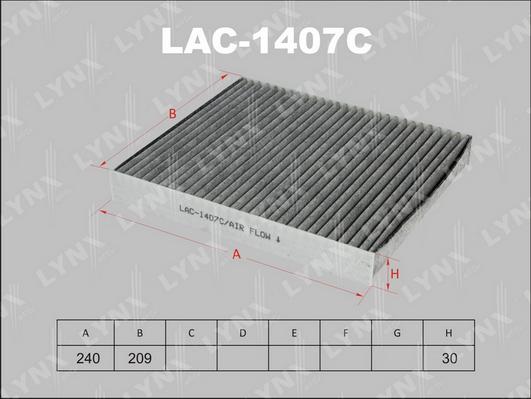 LYNXauto LAC-1407C - Филтър купе (поленов филтър) vvparts.bg