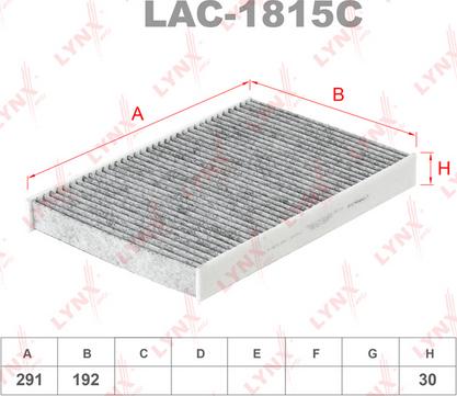 LYNXauto LAC-1815C - Филтър купе (поленов филтър) vvparts.bg