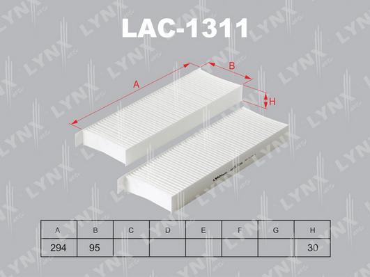 LYNXauto LAC-1311 - Филтър купе (поленов филтър) vvparts.bg