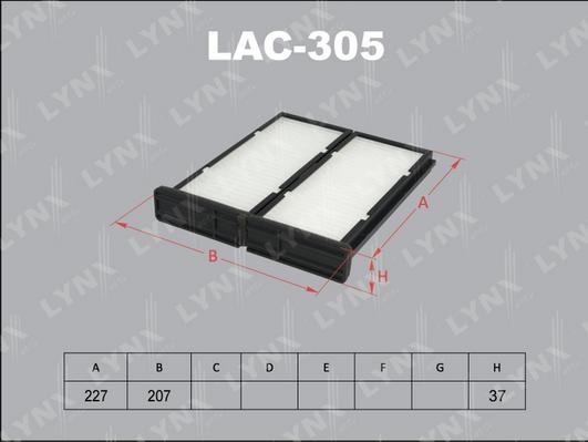 LYNXauto LAC-305 - Филтър купе (поленов филтър) vvparts.bg