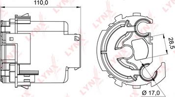 LYNXauto LF-994M - Горивен филтър vvparts.bg