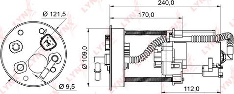 LYNXauto LF-953M - Горивен филтър vvparts.bg