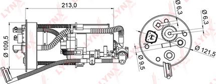 LYNXauto LF-986M - Горивен филтър vvparts.bg