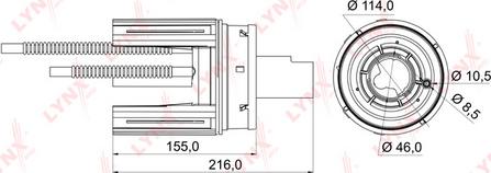 LYNXauto LF-974M - Горивен филтър vvparts.bg