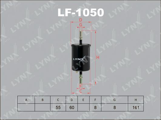 LYNXauto LF-1050 - Горивен филтър vvparts.bg