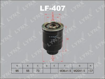 LYNXauto LF-1009 - Горивен филтър vvparts.bg