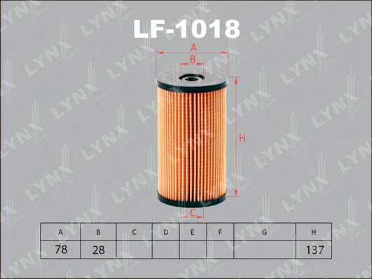 LYNXauto LF-1018 - Горивен филтър vvparts.bg