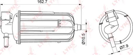 LYNXauto LF-1079M - Горивен филтър vvparts.bg