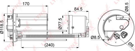 LYNXauto LF-1075M - Горивен филтър vvparts.bg