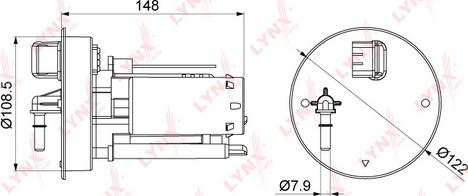 LYNXauto LF-1076M - Горивен филтър vvparts.bg