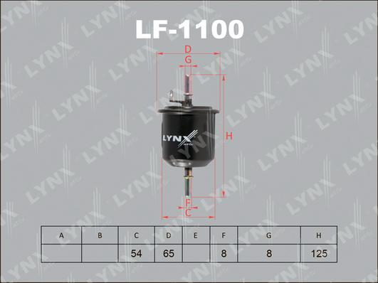 LYNXauto LF-1100 - Горивен филтър vvparts.bg