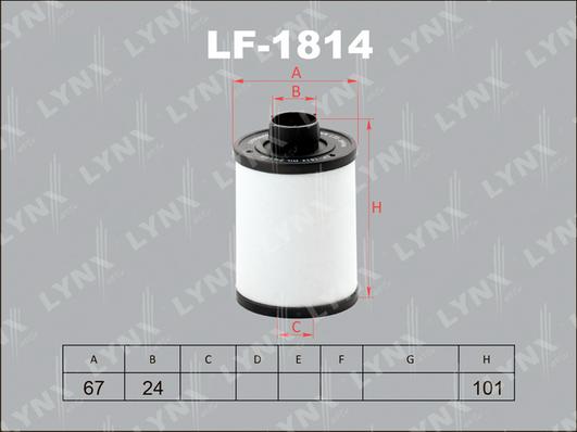 LYNXauto LF-1814 - Горивен филтър vvparts.bg