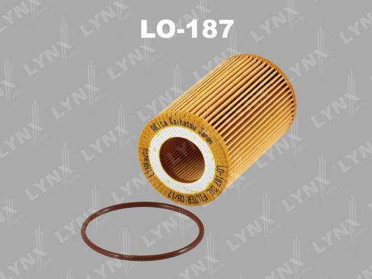 LYNXauto LO-187 - Маслен филтър vvparts.bg