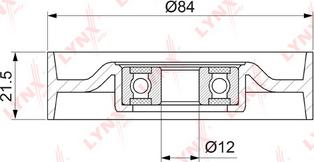 LYNXauto PB-5052 - Паразитна / водеща ролка, пистов ремък vvparts.bg