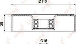 LYNXauto PB-5009 - Паразитна / водеща ролка, пистов ремък vvparts.bg