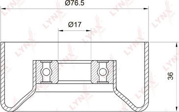 LYNXauto PB-5005 - Паразитна / водеща ролка, пистов ремък vvparts.bg