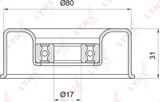 LYNXauto PB-5016 - Паразитна / водеща ролка, пистов ремък vvparts.bg