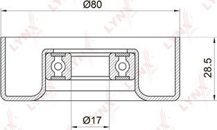 LYNXauto PB-5010 - Паразитна / водеща ролка, пистов ремък vvparts.bg