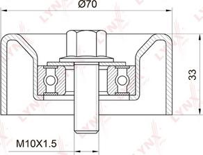 LYNXauto PB-5032 - Паразитна / водеща ролка, пистов ремък vvparts.bg