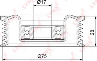 LYNXauto PB-5144 - Паразитна / водеща ролка, пистов ремък vvparts.bg