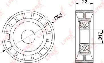 LYNXauto PB-5261 - Паразитна / водеща ролка, пистов ремък vvparts.bg