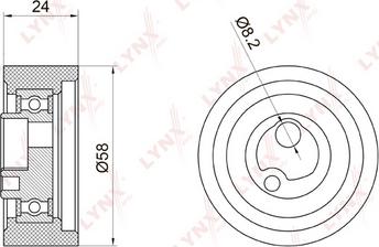 LYNXauto PB-1059 - Обтяжна ролка, ангренаж vvparts.bg