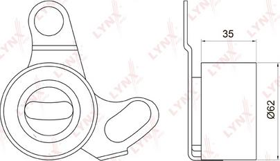 LYNXauto PB-1064 - Обтяжна ролка, ангренаж vvparts.bg