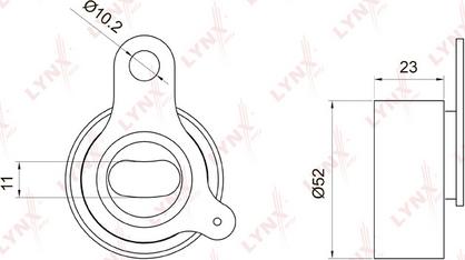 LYNXauto PB-1066 - Обтяжна ролка, ангренаж vvparts.bg