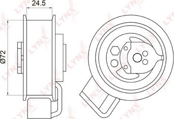 LYNXauto PB-1009 - Обтяжна ролка, ангренаж vvparts.bg