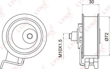 LYNXauto PB-1008 - Обтяжна ролка, ангренаж vvparts.bg