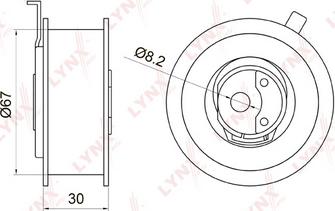 LYNXauto PB-1003 - Обтяжна ролка, ангренаж vvparts.bg