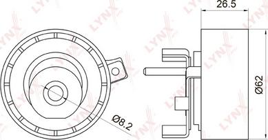 LYNXauto PB-1016 - Обтяжна ролка, ангренаж vvparts.bg