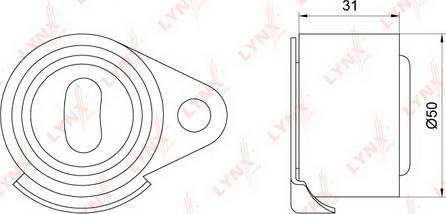 LYNXauto PB-1088 - Обтяжна ролка, ангренаж vvparts.bg