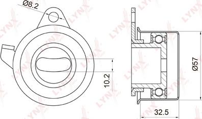 LYNXauto PB-1032 - Обтяжна ролка, ангренаж vvparts.bg