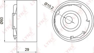 LYNXauto PB-1029 - Обтяжна ролка, ангренаж vvparts.bg