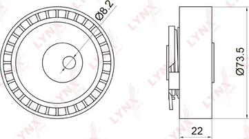 LYNXauto PB-1028 - Обтяжна ролка, ангренаж vvparts.bg