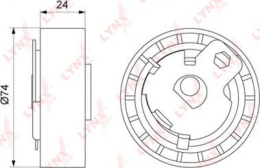 LYNXauto PB-1176 - Обтяжна ролка, ангренаж vvparts.bg