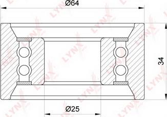 LYNXauto PB-1321 - Обтяжна ролка, ангренаж vvparts.bg