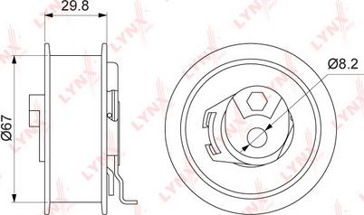 LYNXauto PB-1239 - Обтяжна ролка, ангренаж vvparts.bg