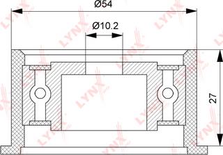 LYNXauto PB-3063 - Паразитна / водеща ролка, зъбен ремък vvparts.bg