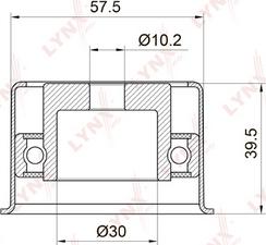 LYNXauto PB-3018 - Паразитна / водеща ролка, зъбен ремък vvparts.bg